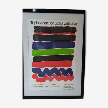 Affiche exposition Sonia Delaunay 1974