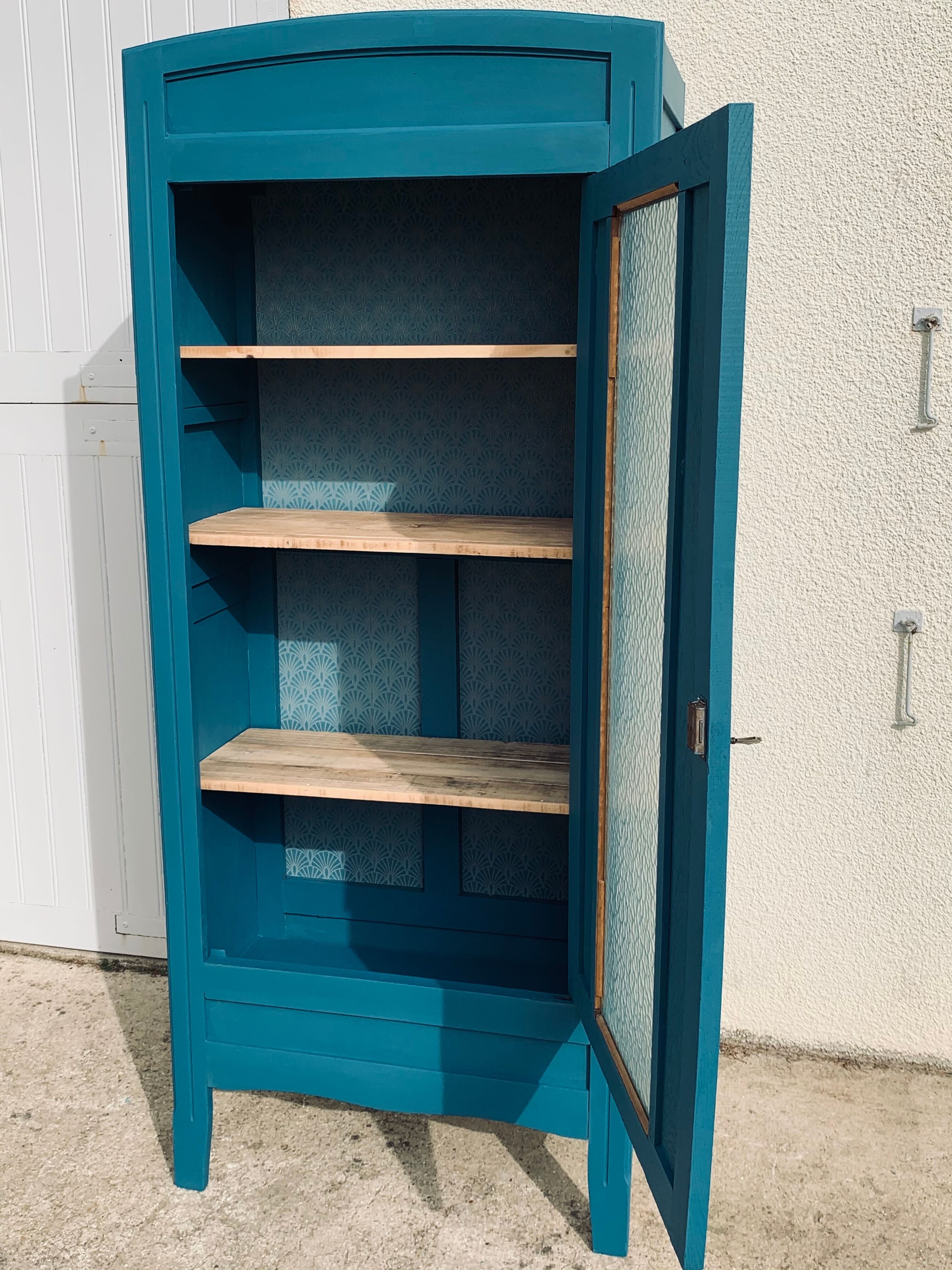 Glass-glazed Parisian wardrobe 1930