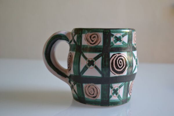 Robert Picault ( 1919 2000 ) à Vallauris Grande Tasse ou chope céramique