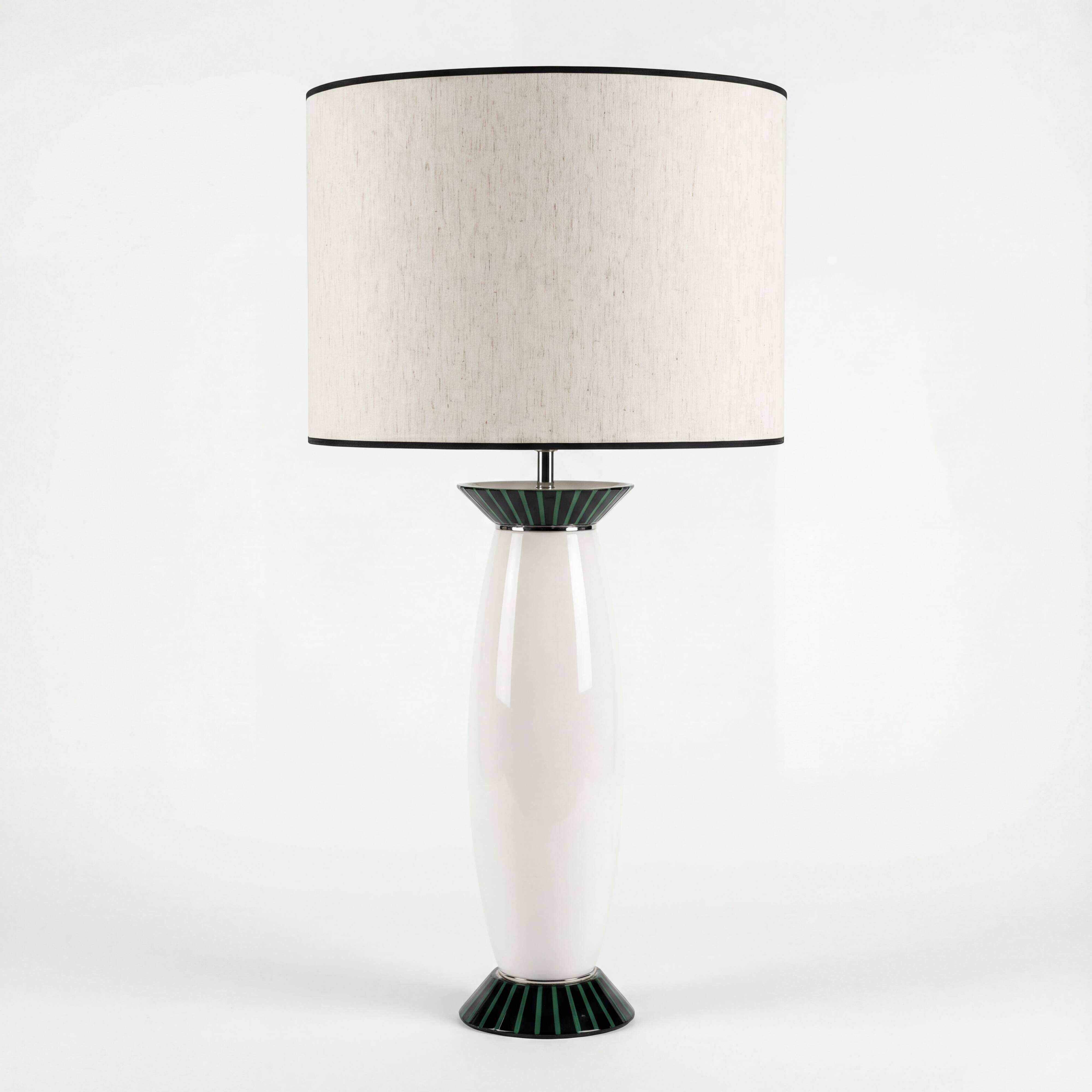 VeArt Murano Glass Large Table Lamp, Italy 1980s