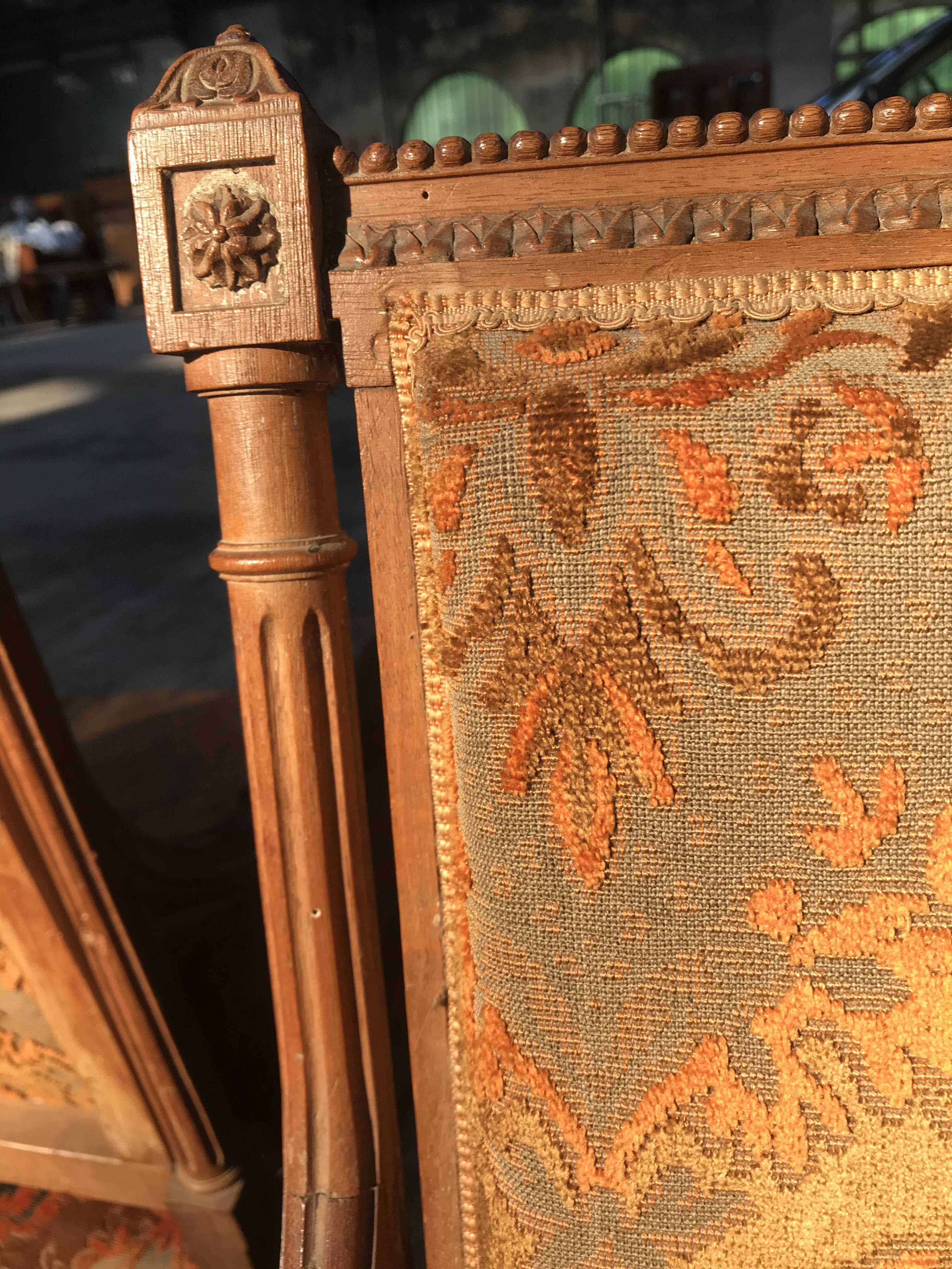Pair of Louis XVI-style armchairs