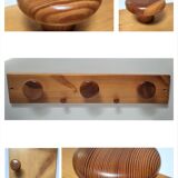 Solid pine coat rack design 80s-90s