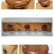 Solid pine coat rack design 80s-90s