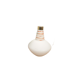 Vintage glass pendant lamp with red orange stripes, Zukov