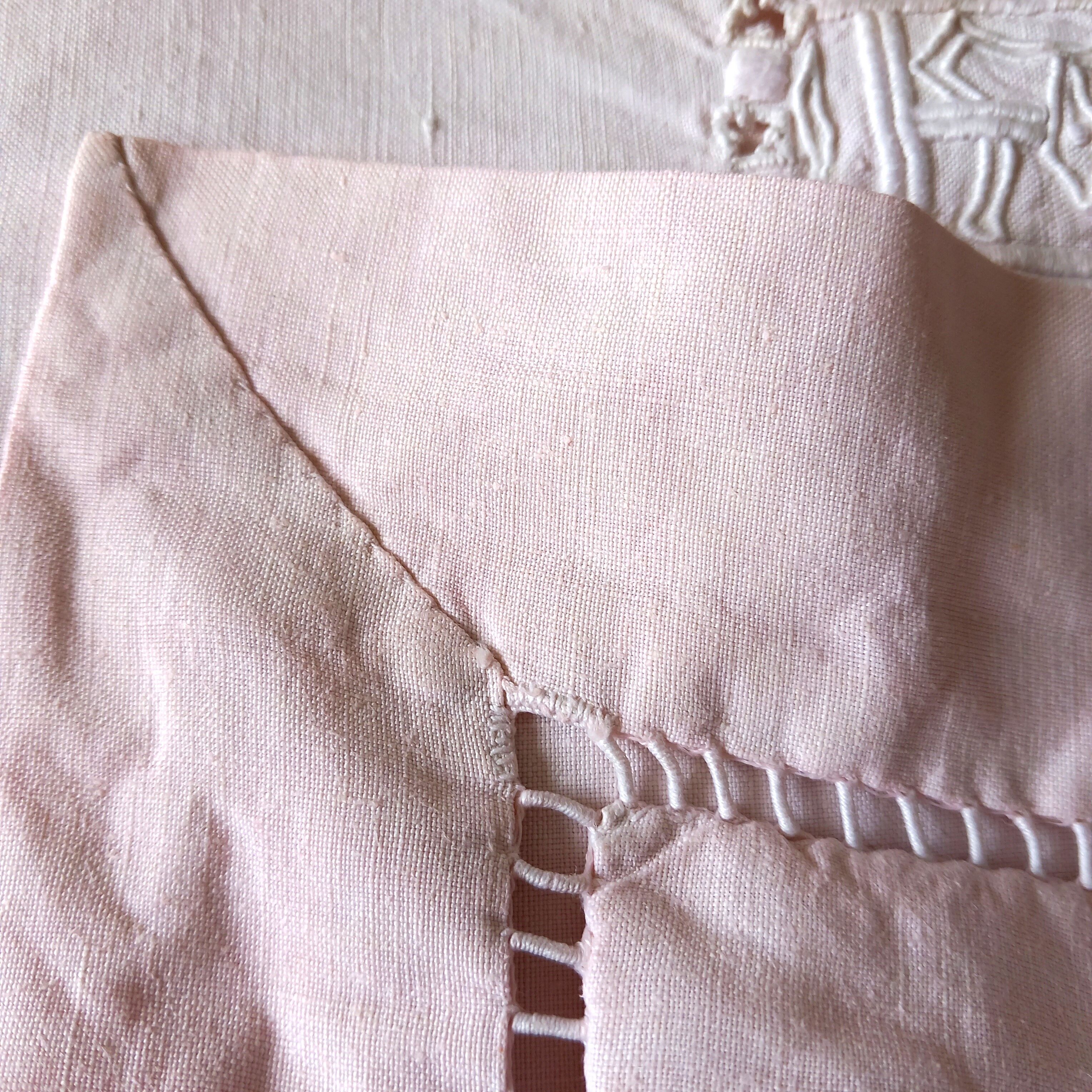 Duo of embroidered pillowcases