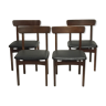 Series of 4 scandinavian chairs