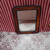 Old mirror frame in painted plaster