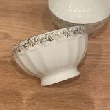 3 small faceted bowls