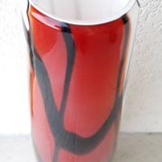 Multicoloured glass vase