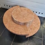 Round stone coffee table by Magnussen Ponte