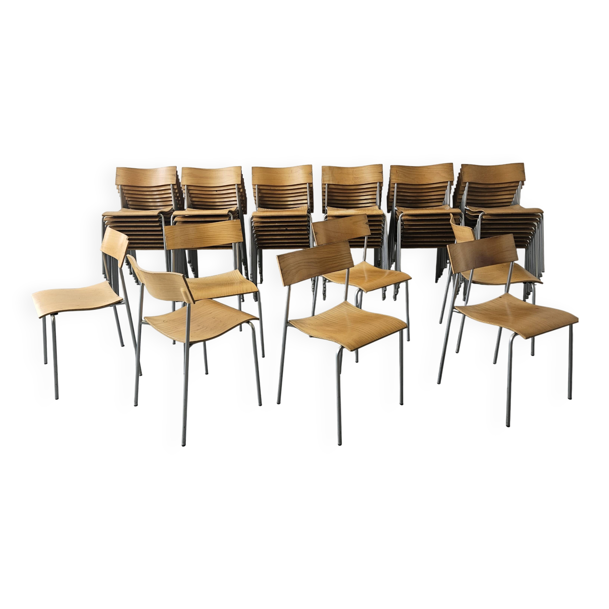 50 Campus chairs by Johannes Foersom, Sweden 1990s