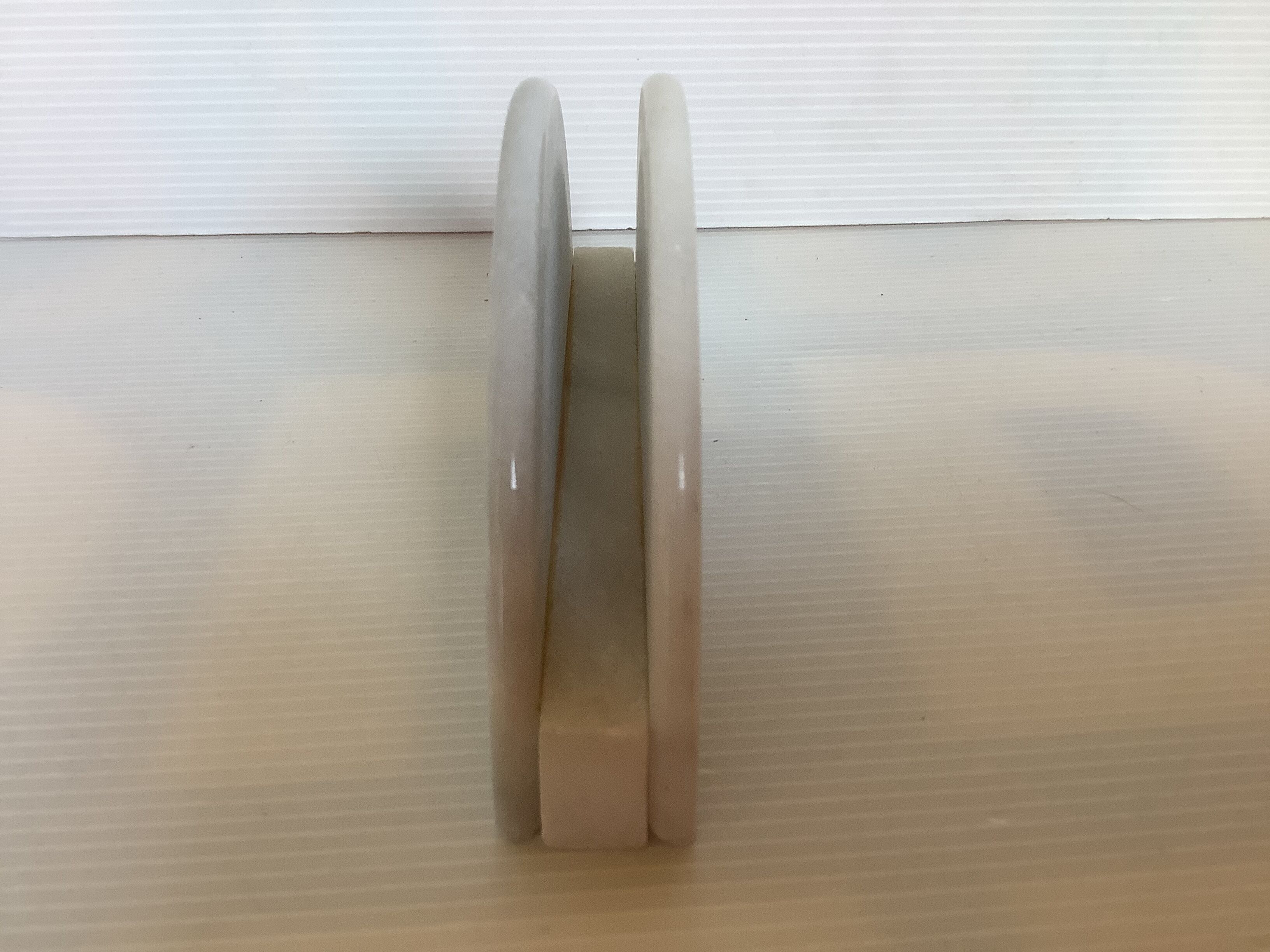 White grey marble mail rack