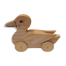 Wooden duck has shoot