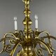 Classic Style Gilded Brass Chandelier, 20th Century