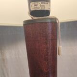 Table lamp by Unilux in wood and brass - mid 20th century.