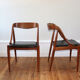 Pair of Scandinavian teak chairs Johannes Andersen 1960