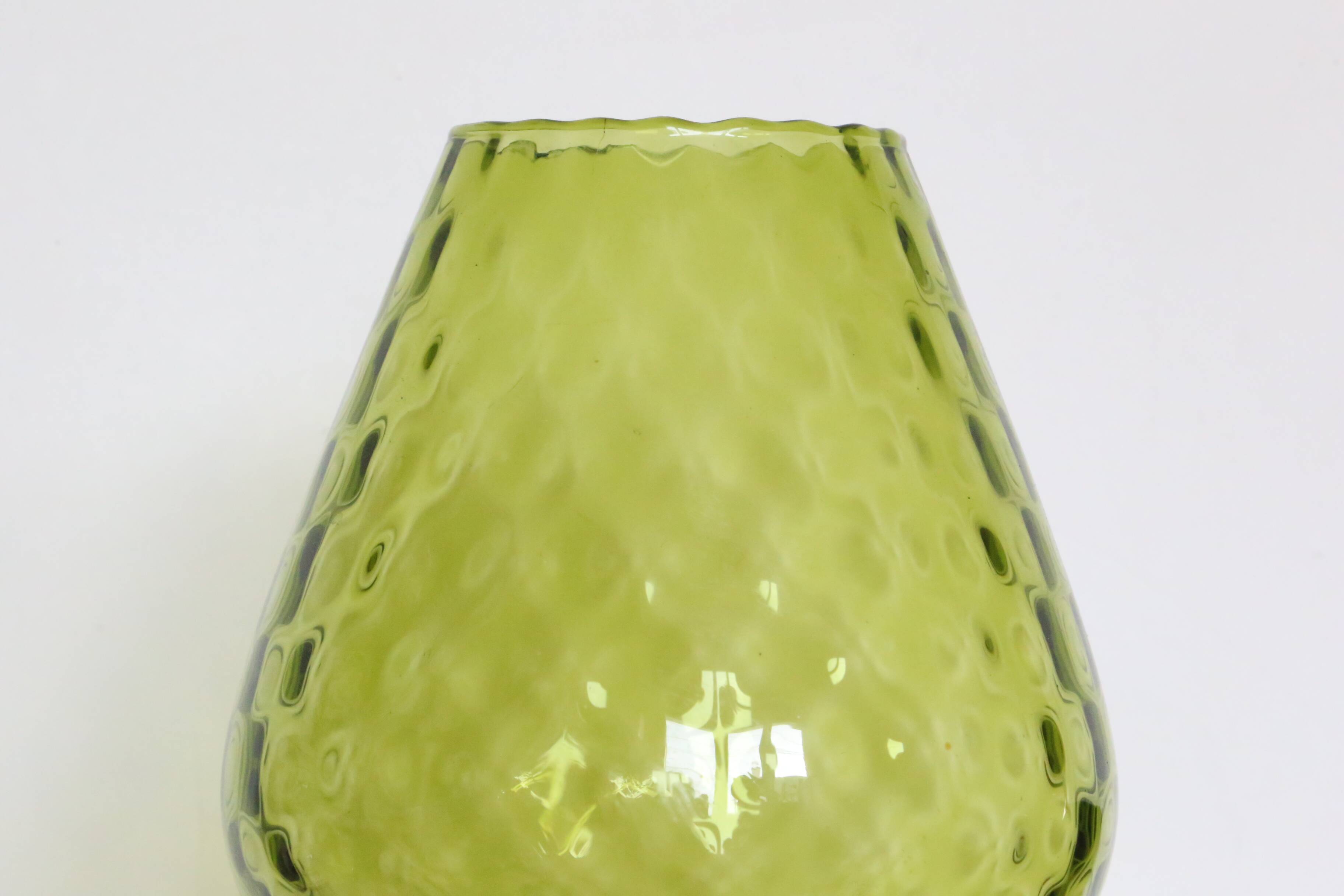 Empoli glass vase, vintage