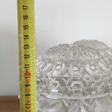 Vintage Chiseled Glass Globes Set