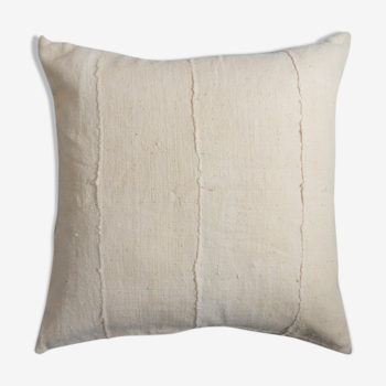 Housse de coussin bogolan crème