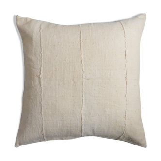 Housse de coussin bogolan crème