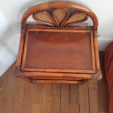 Vintage rattan bedside
