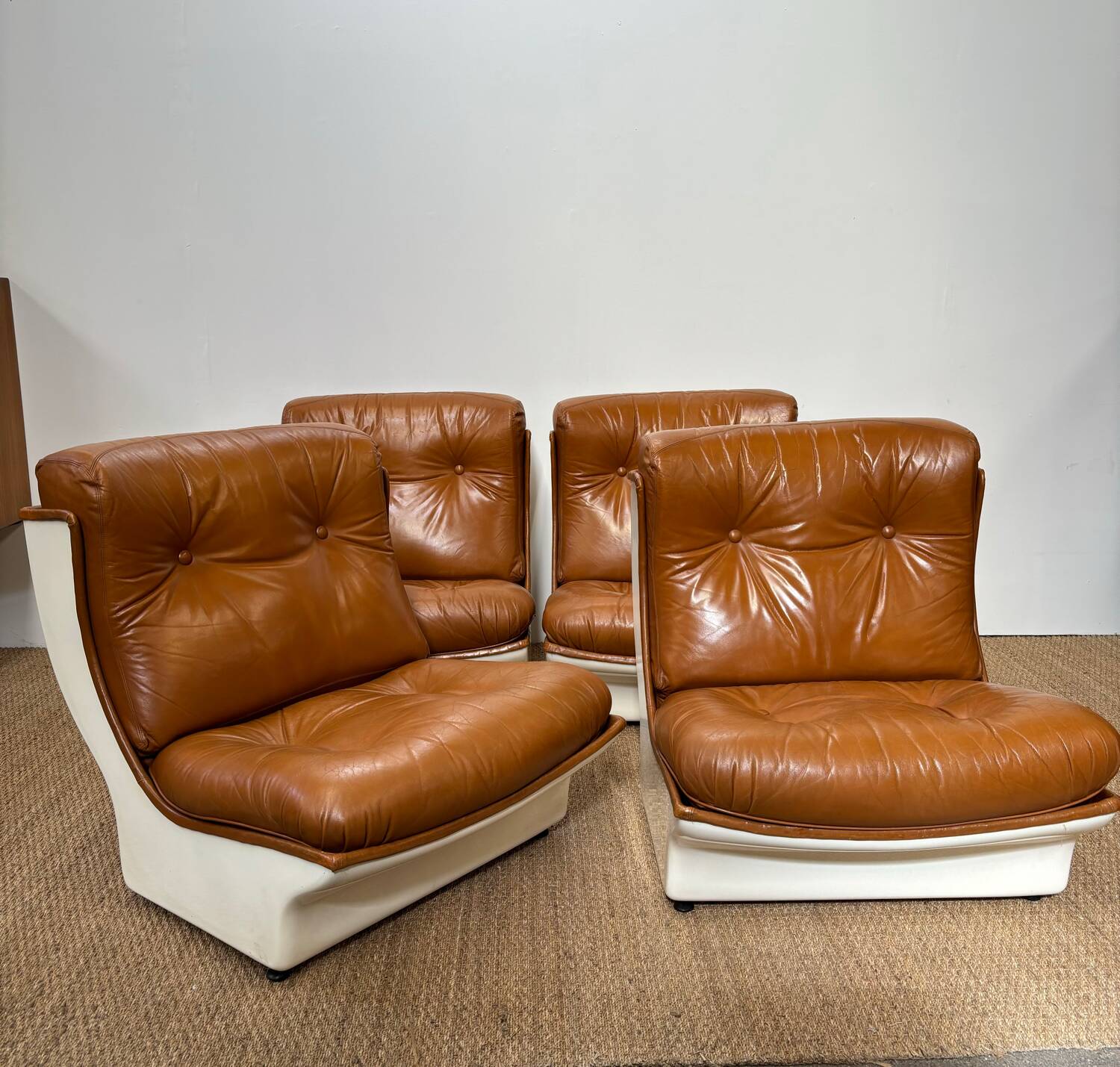 Sofa / 4 orchid modules Michel Cadestin for airborn