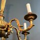 Bronze chandelier in Louis XVI style with 6 arms.