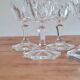 Set de 7 verres en cristal ciselé