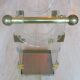 Umbrella stand in brass and clear lucite / plexiglass, 1960s