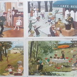 School posters scenes of life - fernand nathan 1967