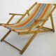 Chair fabric and wood vintage 1960