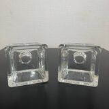 Paire de bougeoirs coniques Ice Cube Dansk