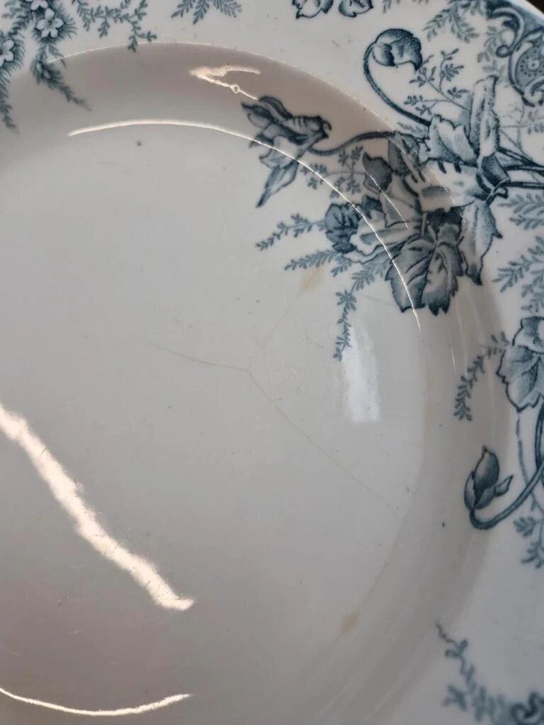 Set of 12 plates Terre de Fer Clairefontaine Cyclamens