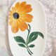 Serving dish Gien sunflower design