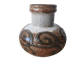 Vintage Strehla round vase, ceramic, East Germany, 1960s/70s
