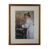 Framed Edgar Degas poster