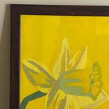 Flower painting in an antique frame