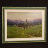 Antique landscape signed G. Mariani from 19th century