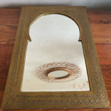 Brass mirror 27x39cm