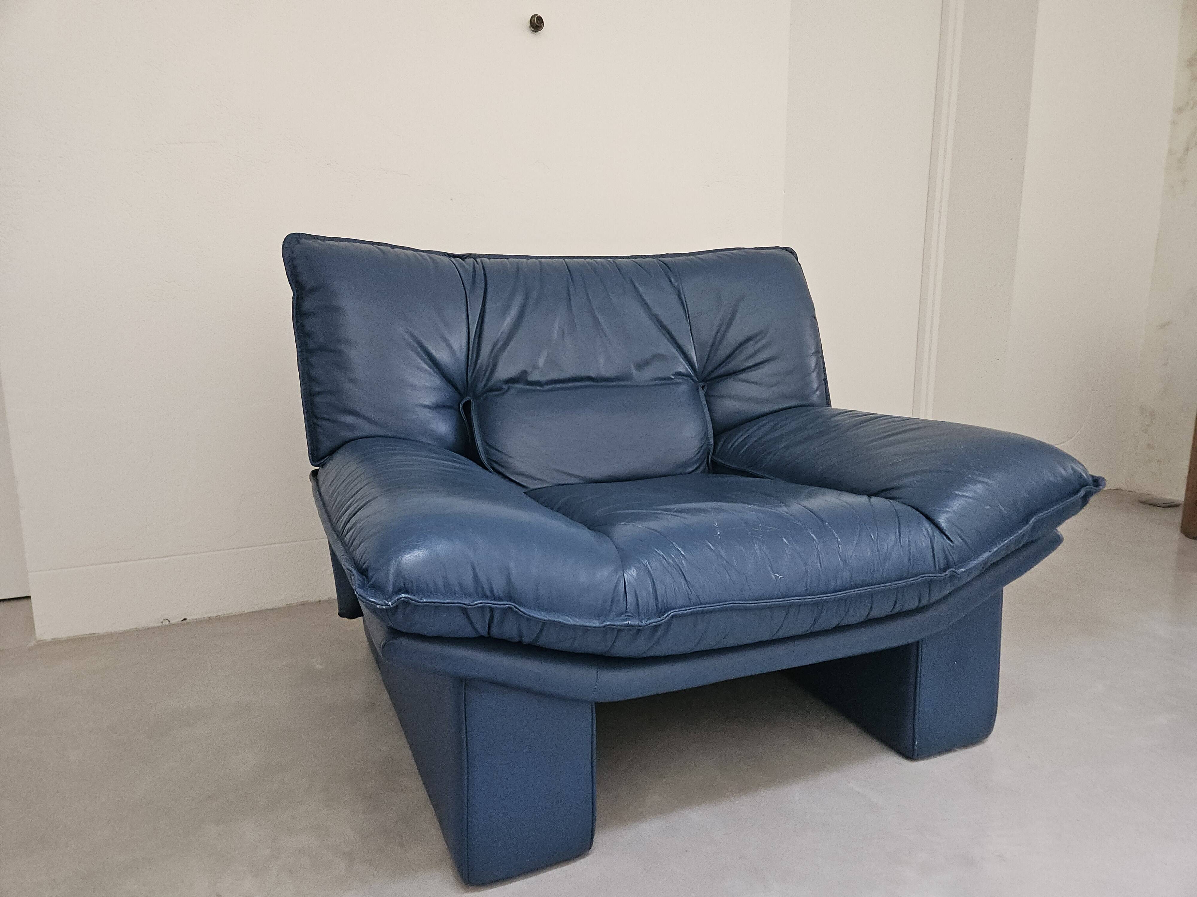 Paire de fauteuils, Nicoletti Salotti, 1980, Italie