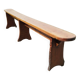 Banc de ferme authentique vintage en bois verni