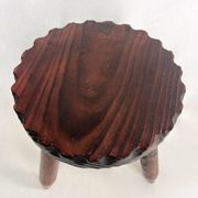 tripod stool with raw charm