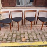 4 Hans Olsen "roundette" chairs by Frem Rolje 1960