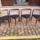 4 chaises "roundette" Hans Olsen par Frem Rolje 1960