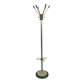 Brass & Steel Coat Rack, Germany, 1960s