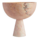 XL pink marble pedestal bowl