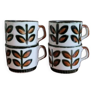 Set of 4 rambouillet 1966 cups