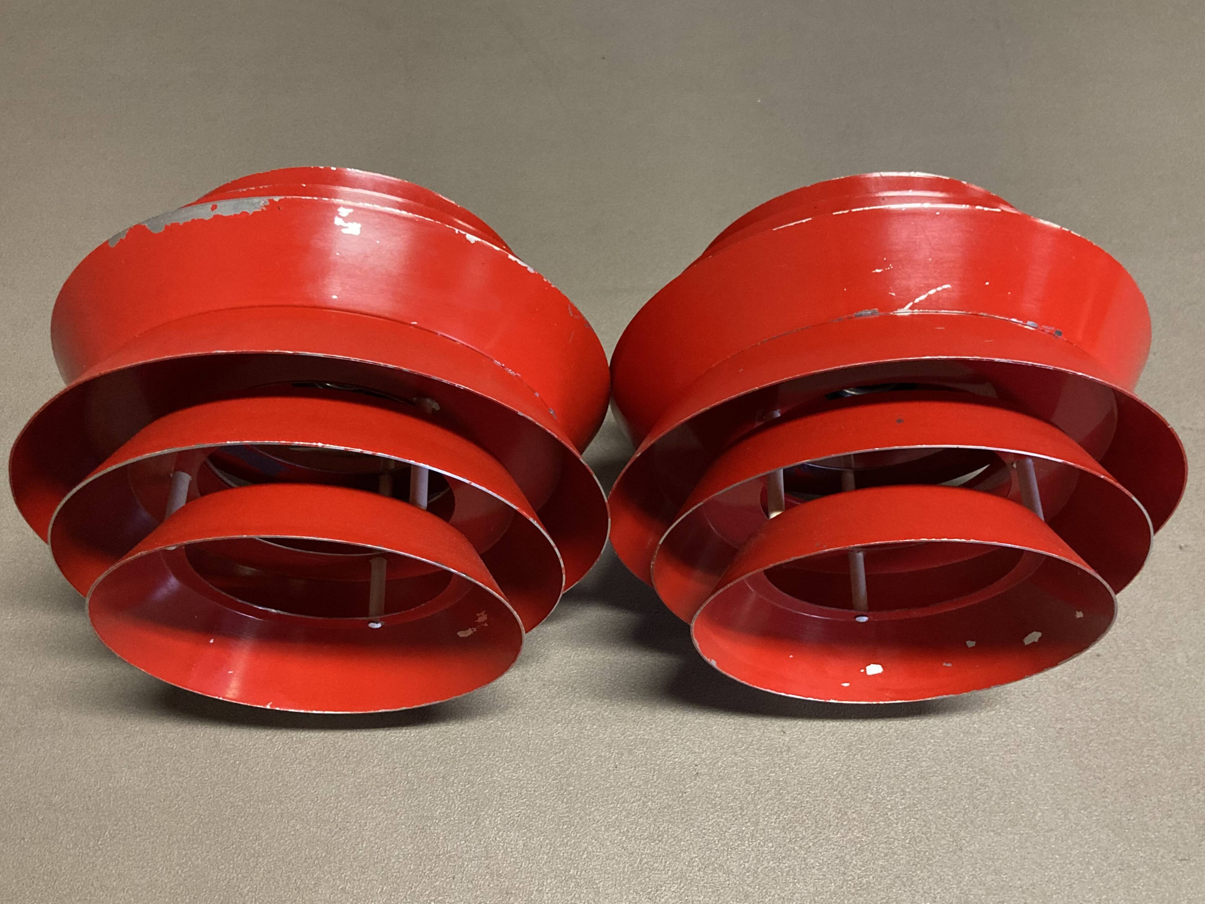 Pair of Scandinavian design pendant lights.