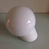 Opaline globe wall and white/vintage ceramic base 50s-60s