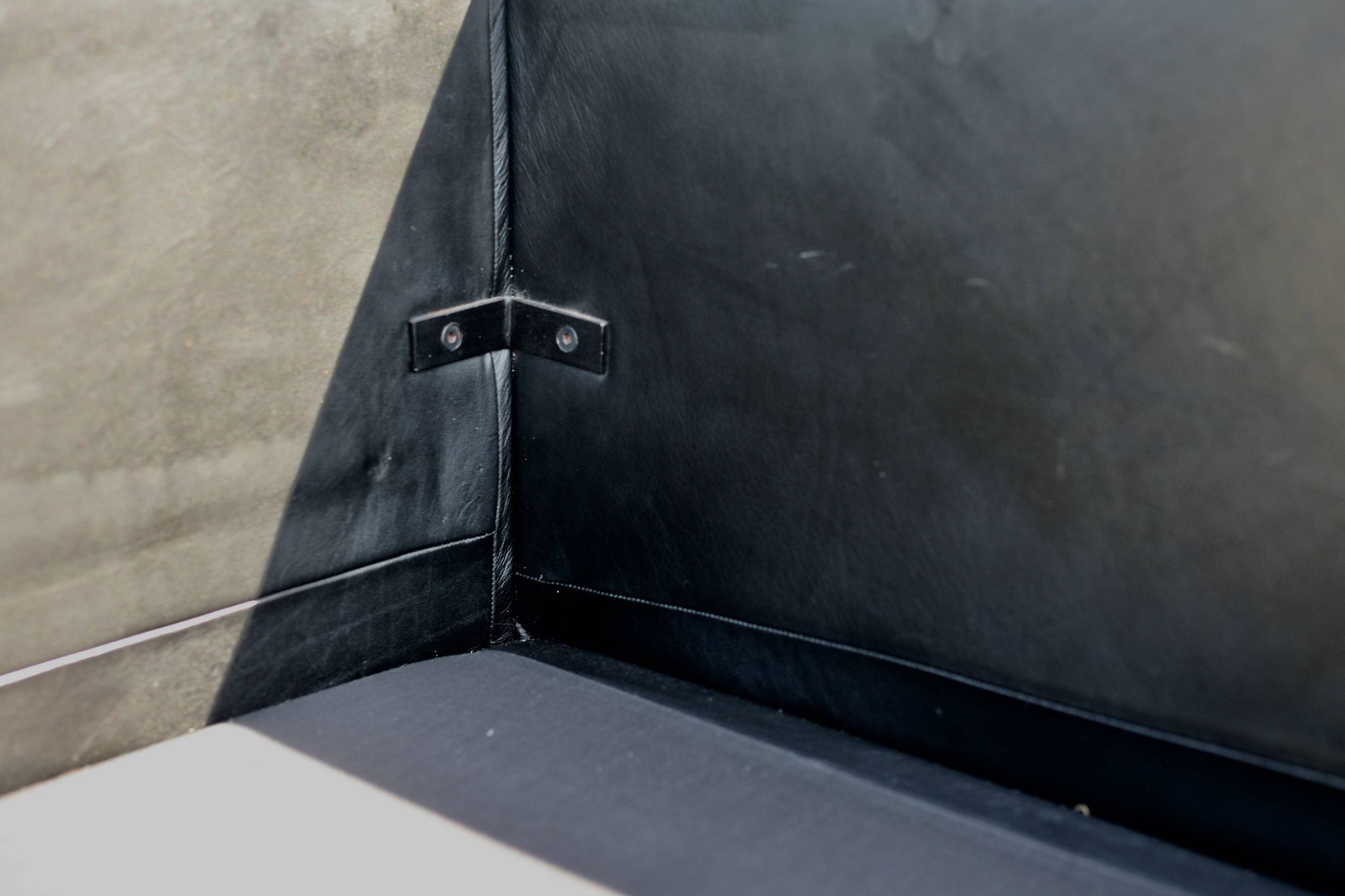 Canapé De Sede DS-76, cuir noir, modulable, Suisse, années 70